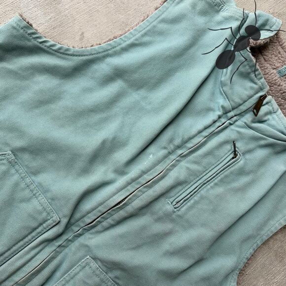 Vintage Y2K Carhartt WOMENS WV001 light blue work wear vest - Picture 2 of 5